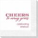 Cheers To Many Years Napkins Image 1 of 4